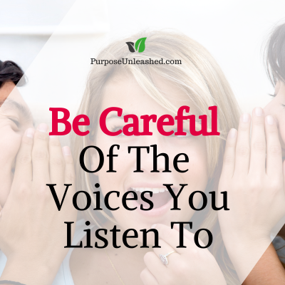 Be Careful Of The Voices You Listen To